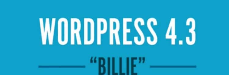 WordPress 4.3 - Billie
