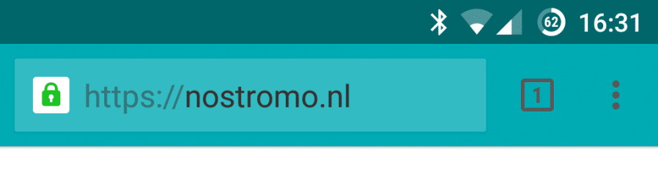 Chrome toolbar color